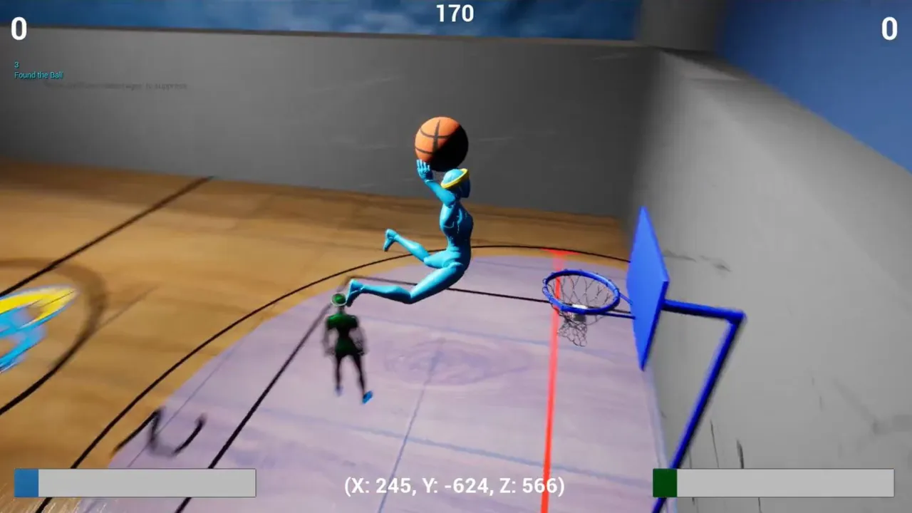 Robot Basketball League — vista del entorno