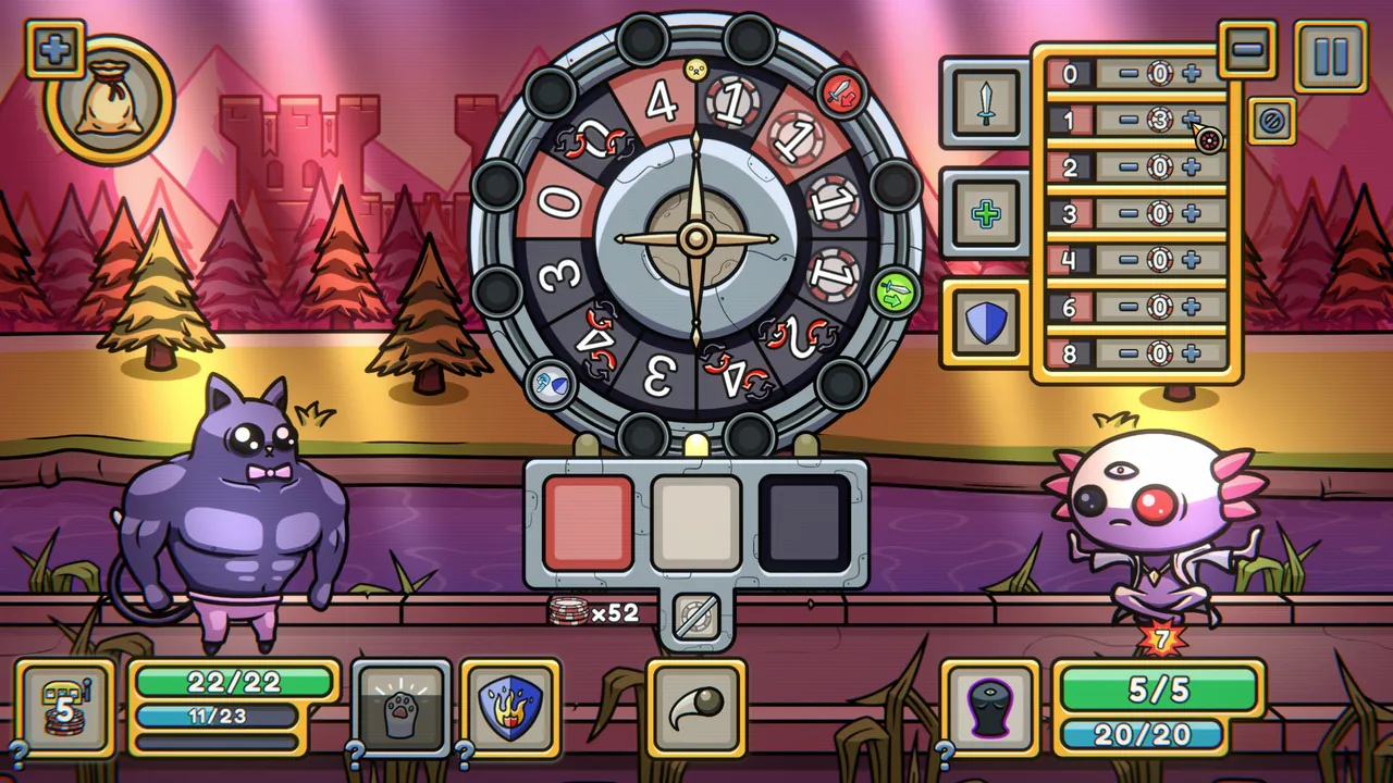 Roulette Dungeon — jugabilidad
