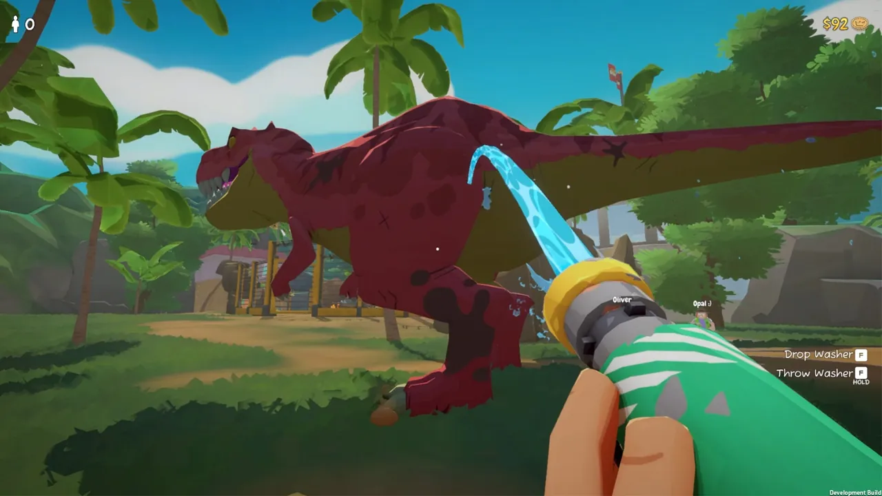 Very Safe Dino Park 🦖 — combate en juego
