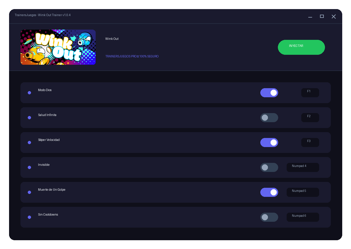 Wink Out — combate en juego